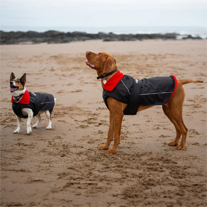 2024 Dryrobe Dog Coat V3 DRV3 - Black / Red